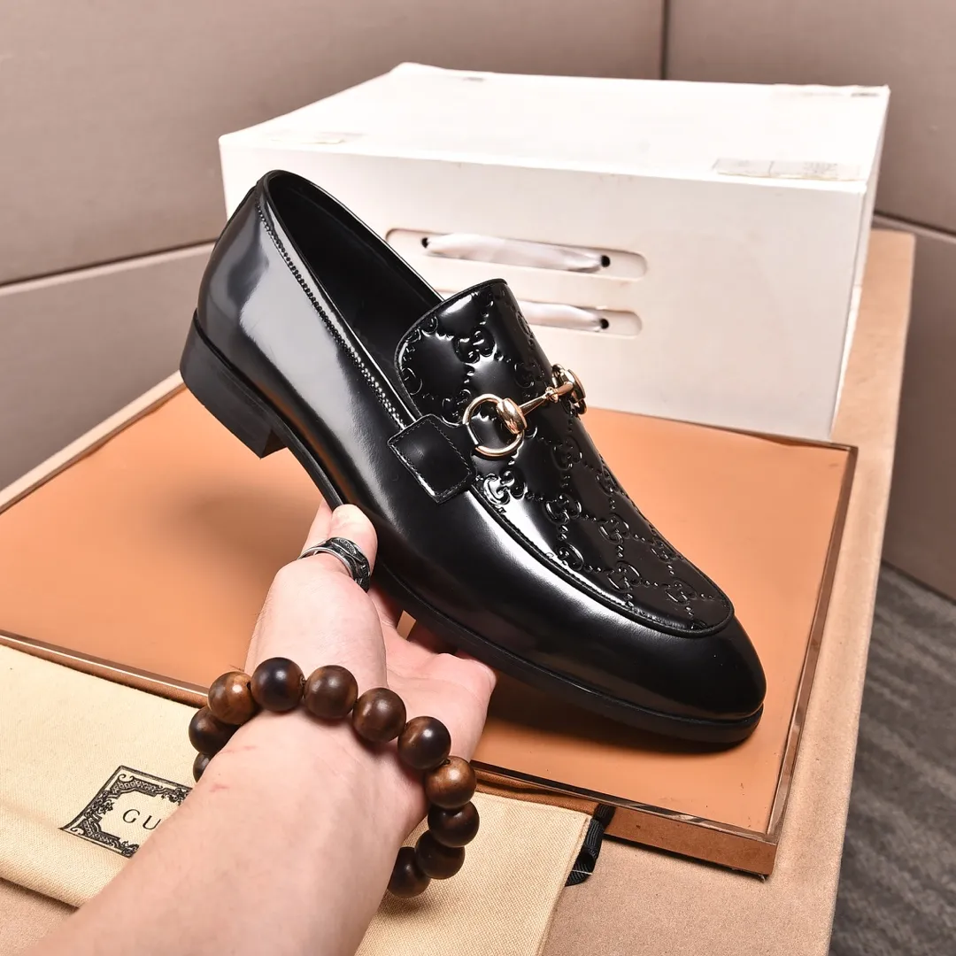 Men's shoes💰540📛📛Original (water-dyed cowhide) Gucci GUCCI official website formal shoes🌀 Italian🇮🇹imported cowhide➕top imported water-dyed cowhide lining💋Finely handmade original bottom, the real thing looks better when photographed in person Standard size 38-44